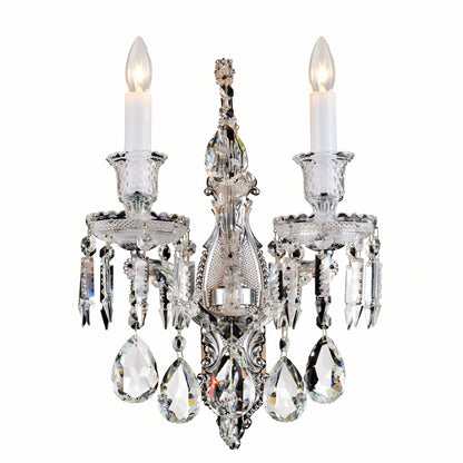 Michael Amini Lighting - Chambord Crystal Wall Sconce - Clear
