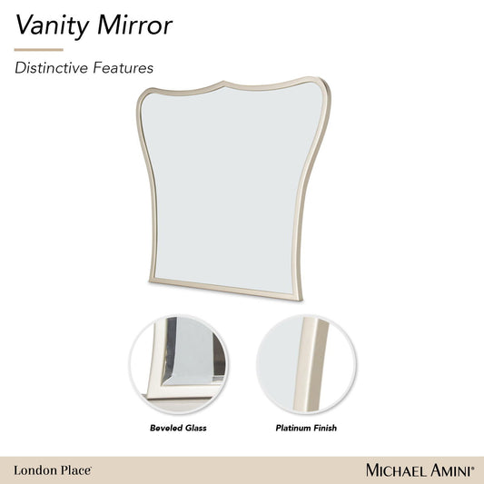 London Place - Vanity Mirror - Creamy Pearl