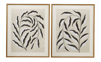 Emerging Weeds I Framed Print - Gray
