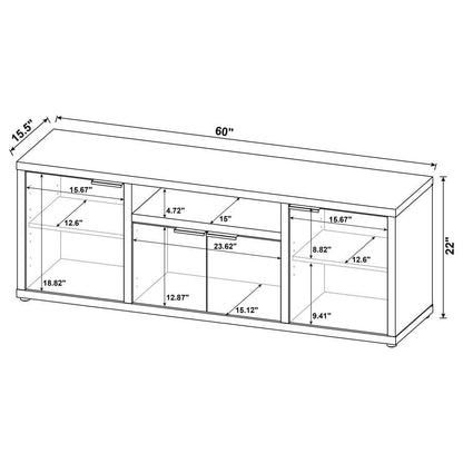 Tabby - 4 Door Engineered Wood TV Stand - Mango