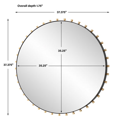 Cosmopolitan - Round Mirror - Black