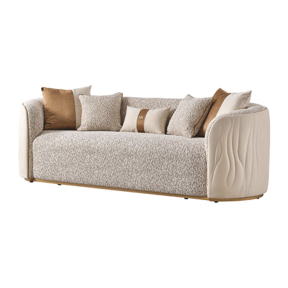 Gineverra - Sofa - Biscotti / Ivory Gold