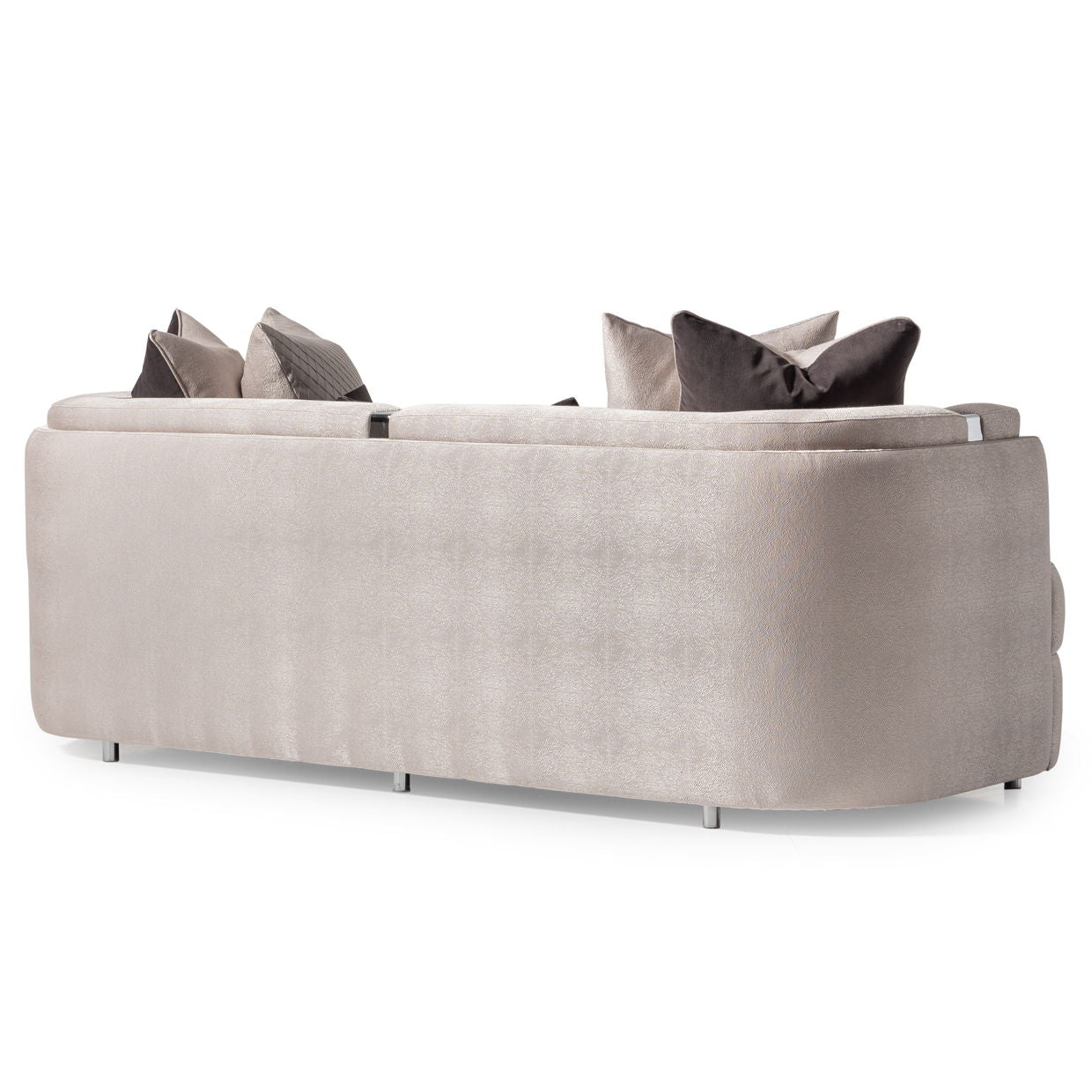 Carmela - Sofa - Zinc / Chrome