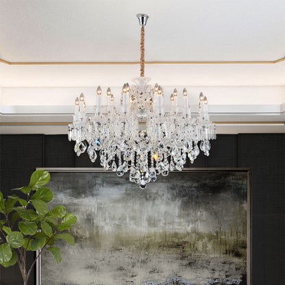 Michael Amini Lighting - Chambord 25-Light Traditional Crystal Chandelier - Clear