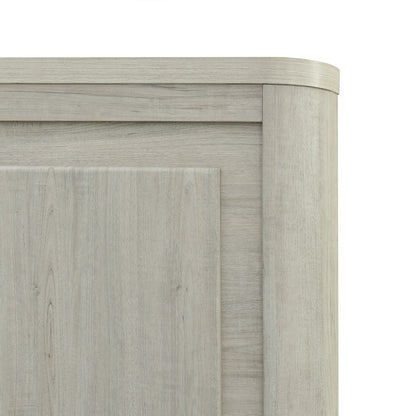 Modern Play - King Panel Headboard & Footboard - Natural White