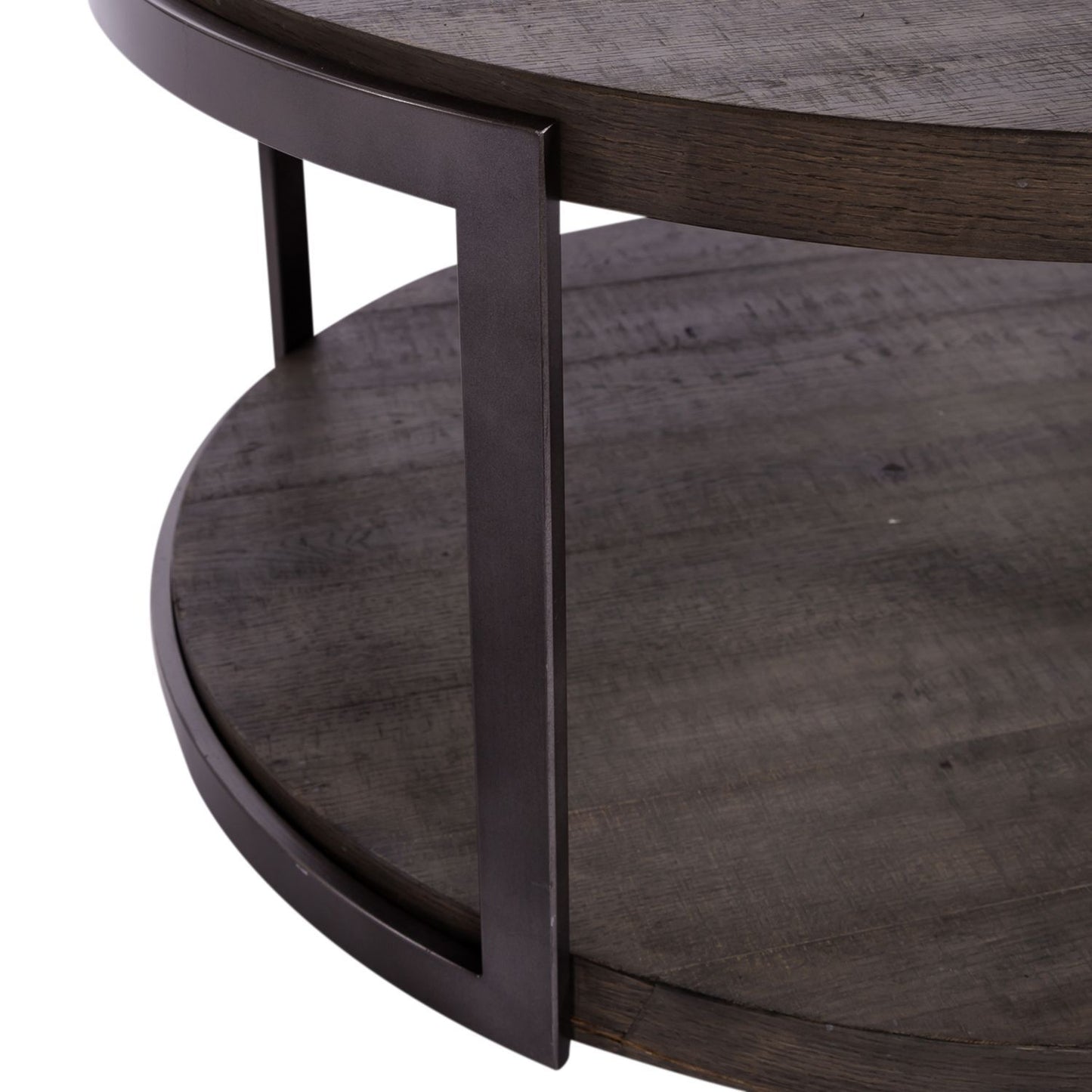 Modern View - Round Cocktail Table Base - Gauntlet Gray