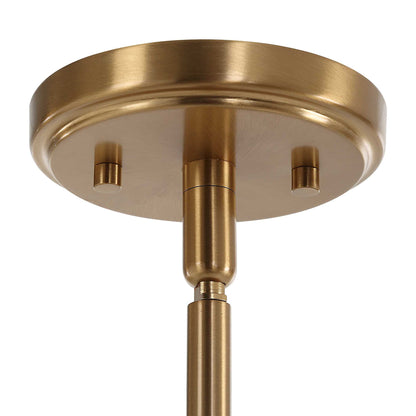 Lassen - 8 Light Chandelier - Brass