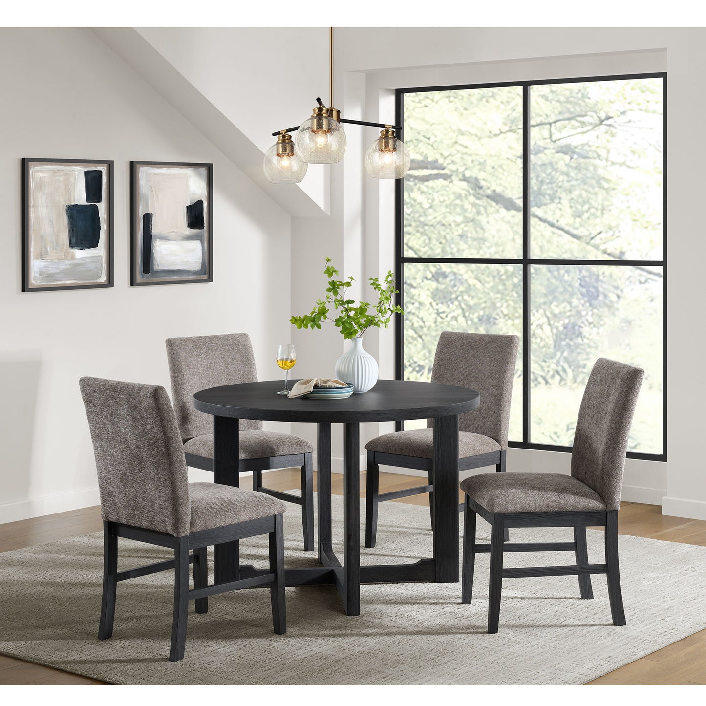 Wakefield - 5 Piece Dining Set (Table And 4 Chairs) - Espresso