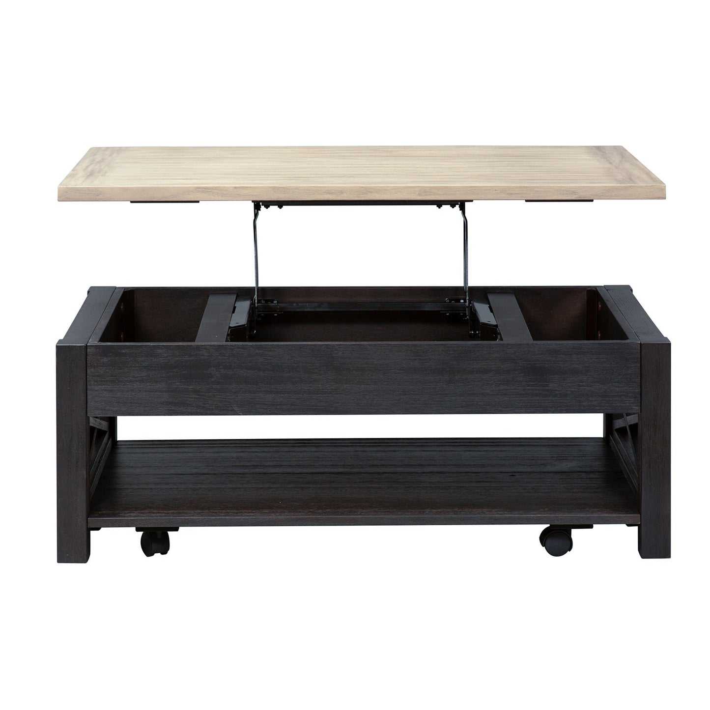 Heatherbrook - Lift Top Cocktail Table - Charcoal & Ash
