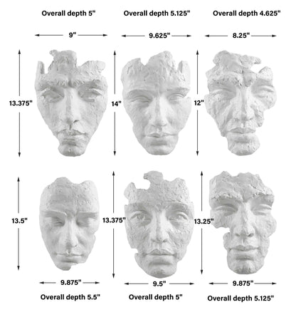 Self-Portrait - Mask Wall Decor (Set of 6)