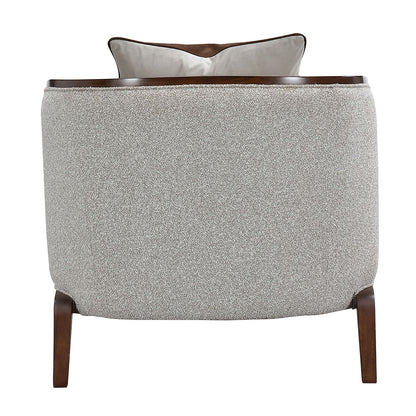 Houston - Chaise - Pebble / Walnut
