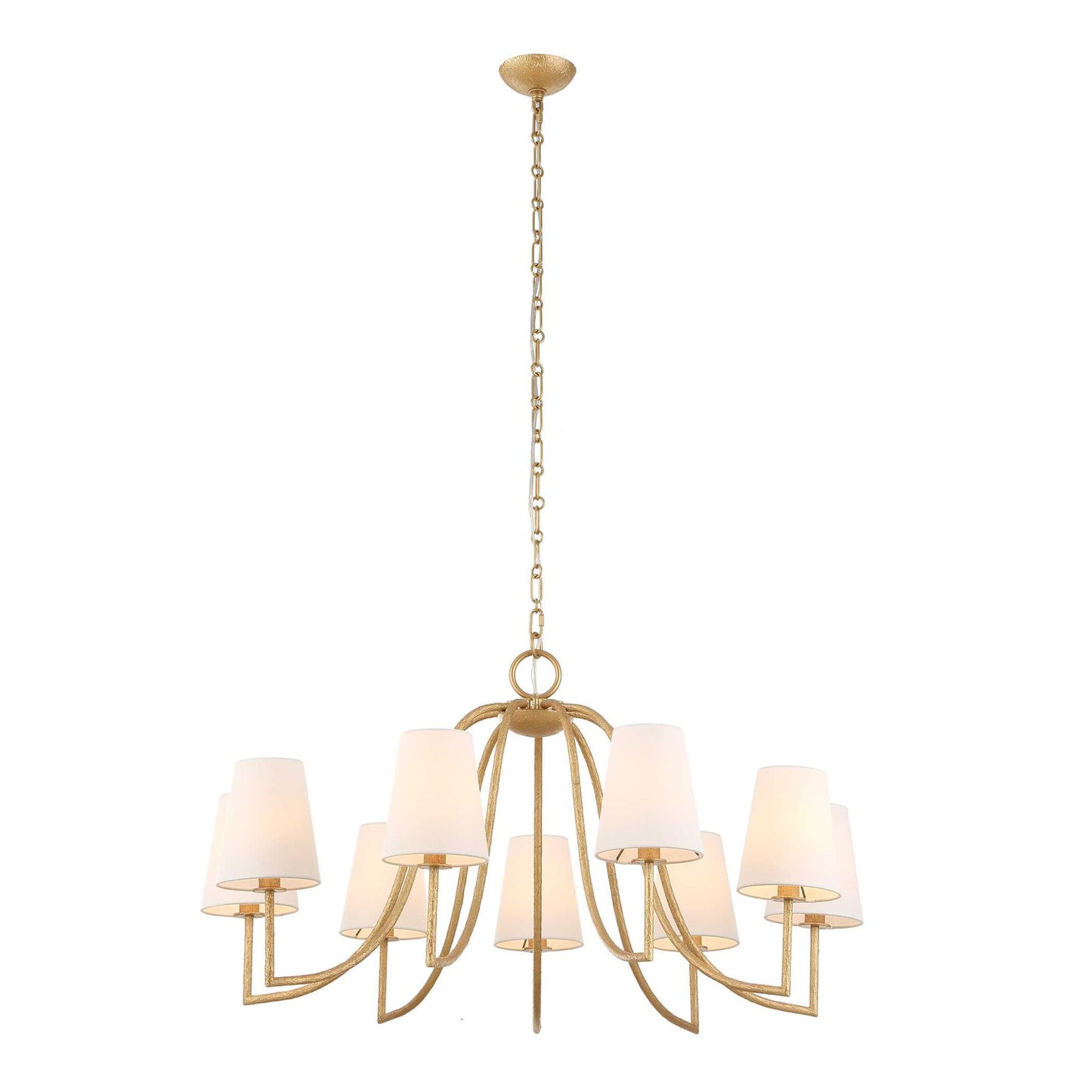 Seville - 9 Light Chandelier - Gold