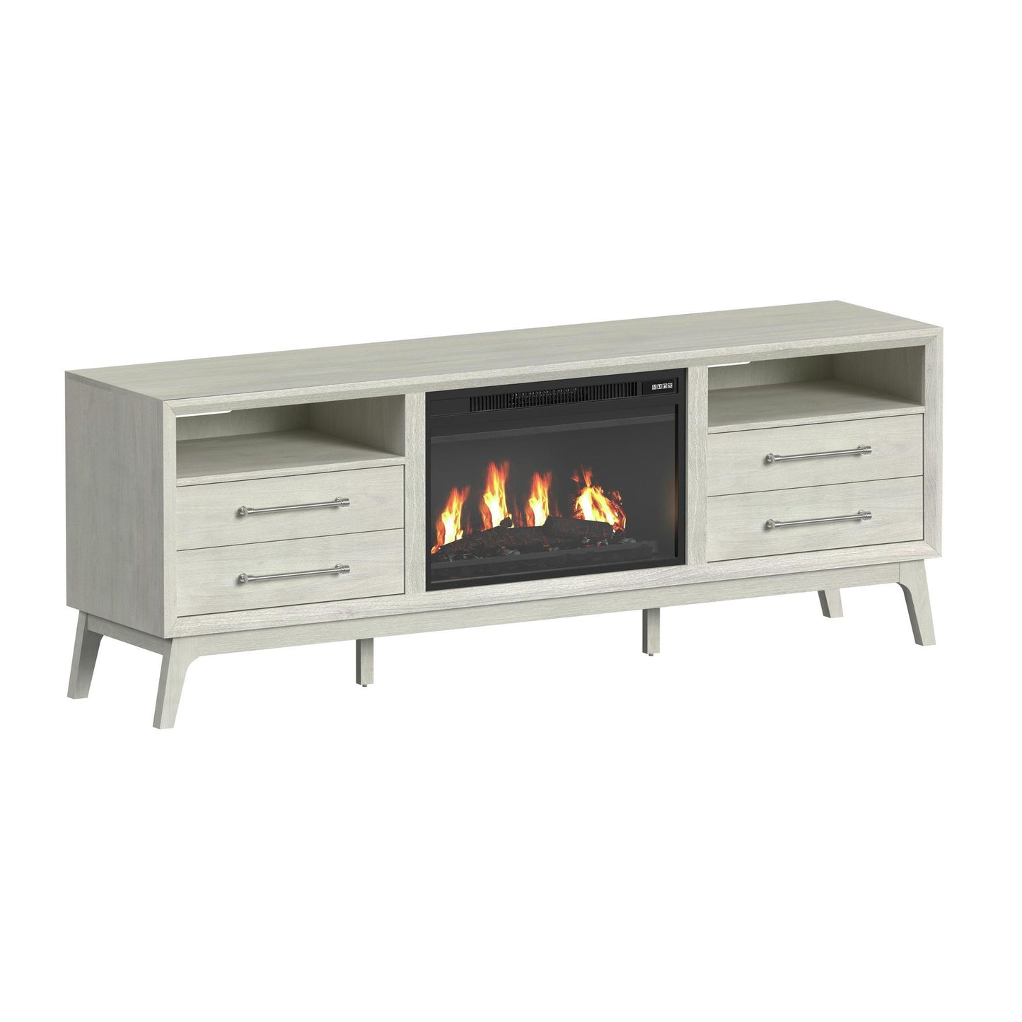 Westland - 4 Piece Entertainment Unit With 71" TV Console - Almond