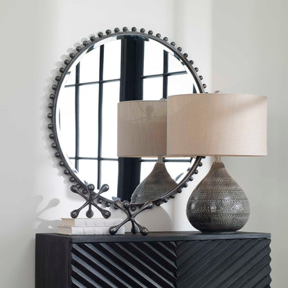Taza - Round Iron Mirror