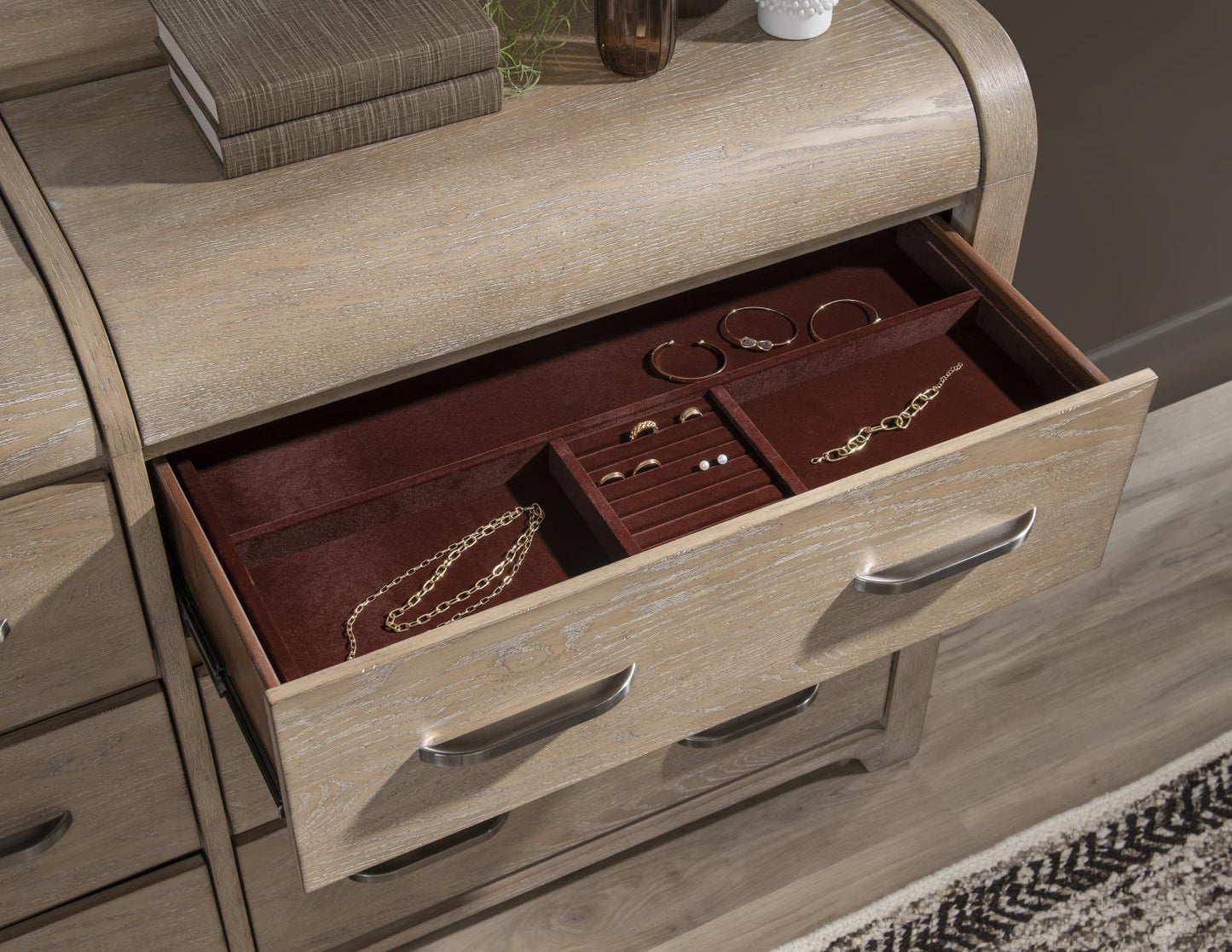 Flow - 6 Drawer Dresser - Sandstone