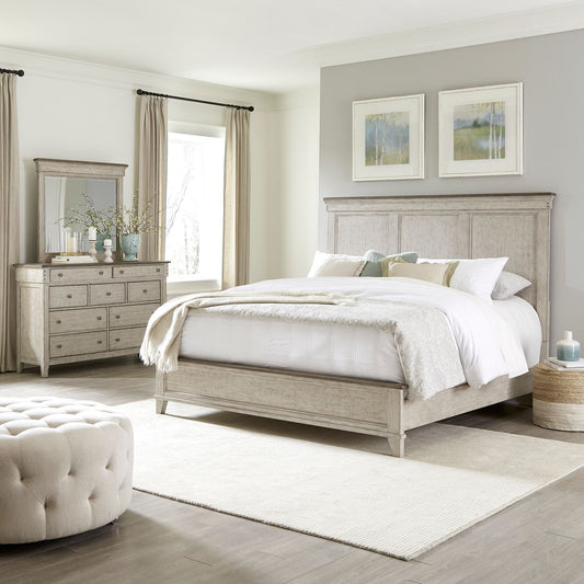 Ivy Hollow - California King Rails - Weathered Linen / Dusty Taupe