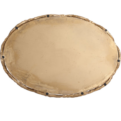 Cable - Chain Mirrored Tray - Gold