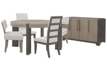 Anderson Park - Round Dining Table Set With Kilsmos Chairs