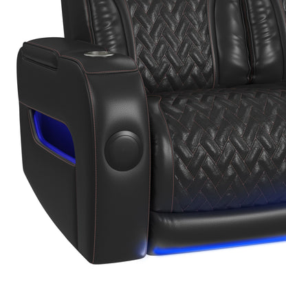 Prime Time - P3 Sofa With I Table, Reading Light, Heat, Massage, LED, And Speaker