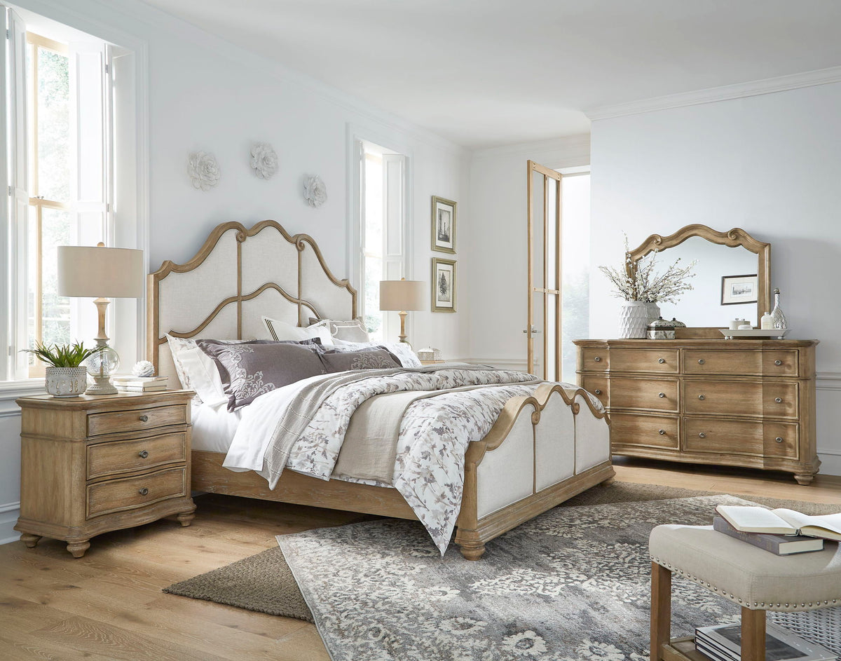 Weston Hills - Dresser With Mirror - Flax Seed