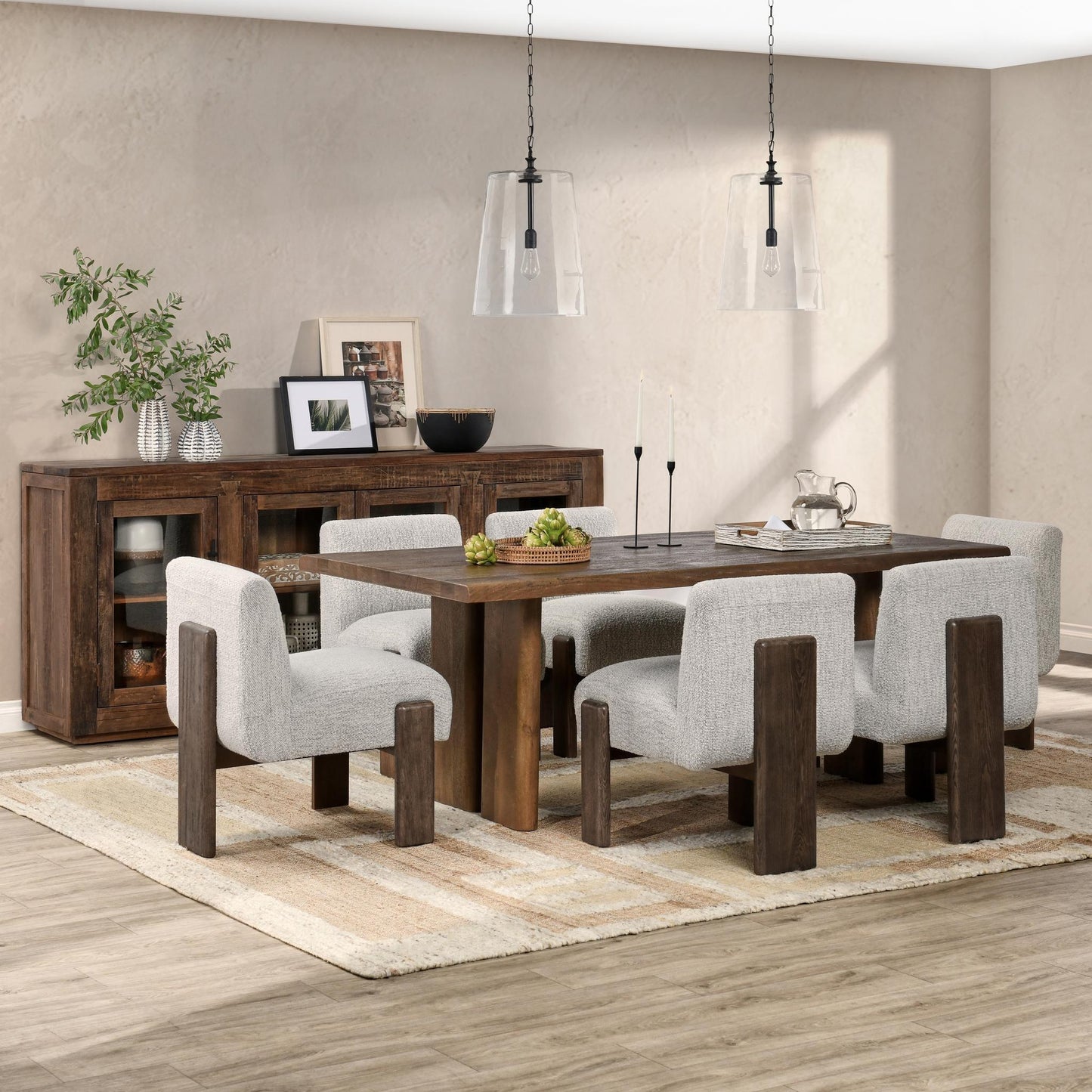 Jett - Wood 4 Door Cabinet - Natural