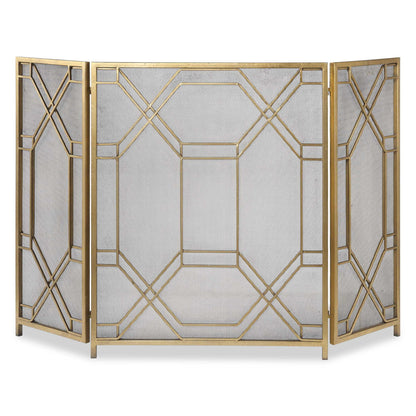 Rosen - Fireplace Screen - Gold