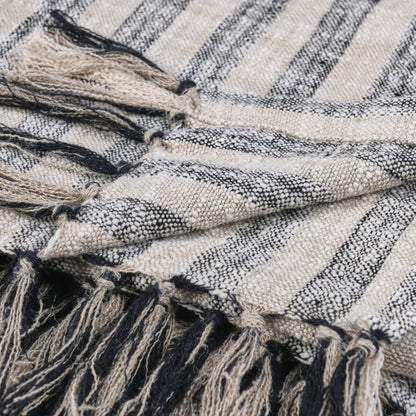 Linna - Throw - Natural / Black