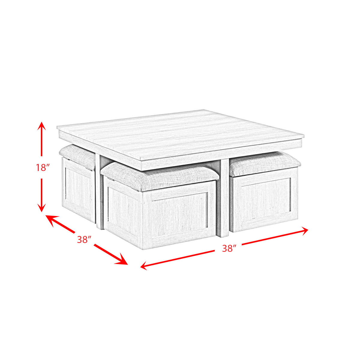 Uster - 2 Piece Occasional Set (Coffee Table And End Table) - Light Gray