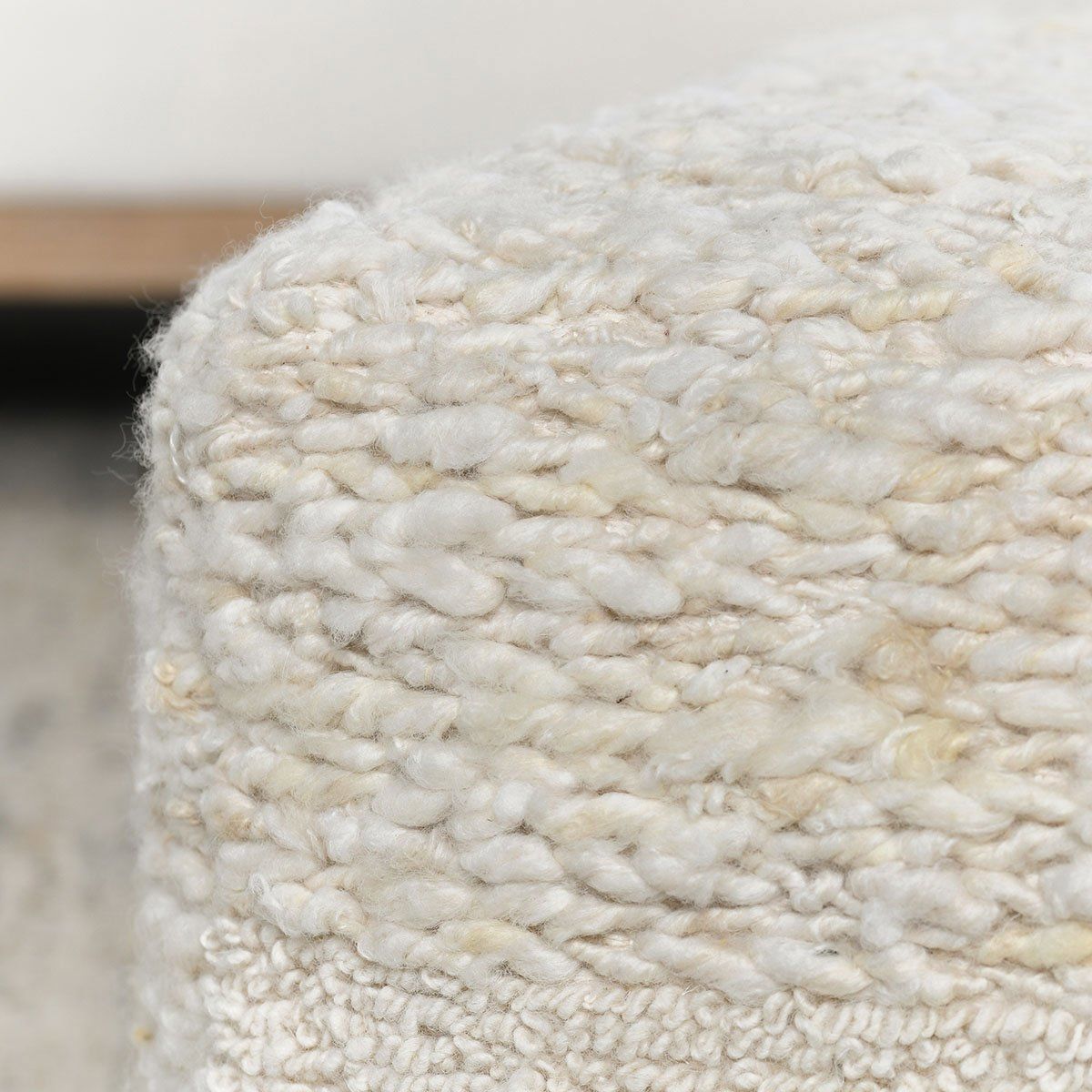 Poufs - Sinclair Pouf - Ivory