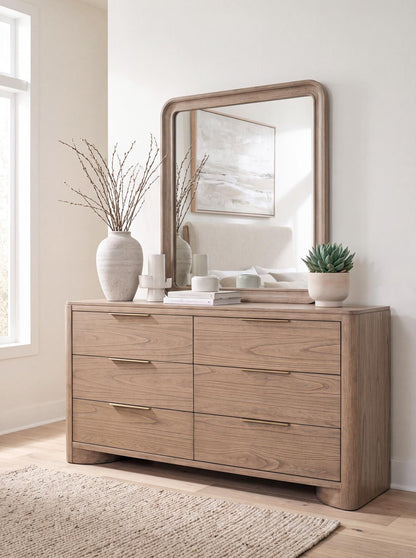 Alden - Dresser (6 Drawers, Jewelry Tray In Top Rsf Drawer, Felt Lined Top Drawers, Cedar Lined Bottom Drawers) - Stonewashed