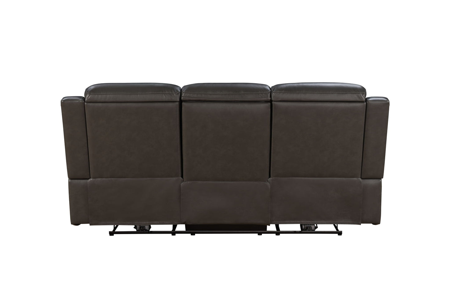 Leon - Power Sofa Recliner With Power Headrest, Power Lumbar, Heat And Massage (Dropdown Table With Smart Tabletop Control) - Smokey Gray