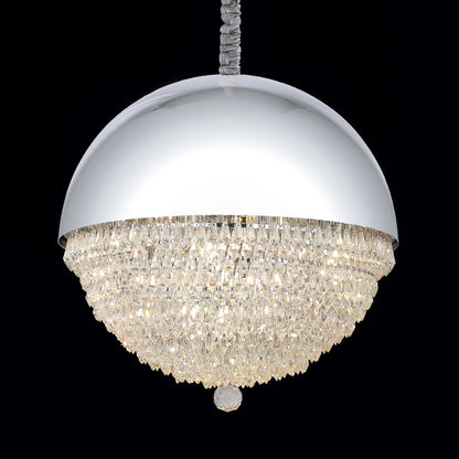 Michael Amini Lighting - Eclipse LED Crystal And Metal Chandelier - Silver