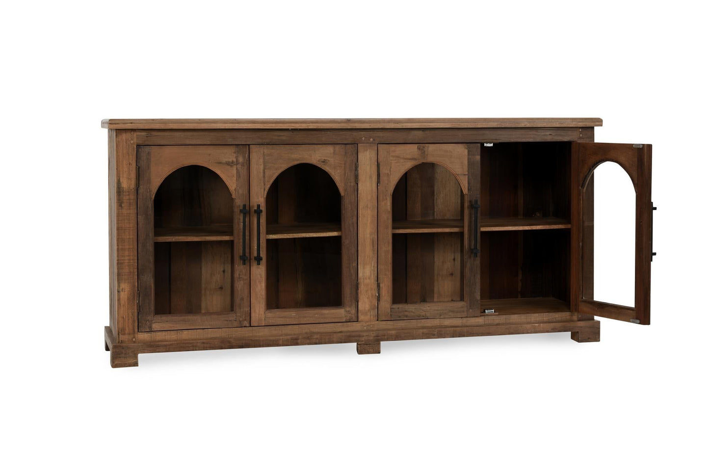 Zion - Wood 4 Door Cabinet - Natural