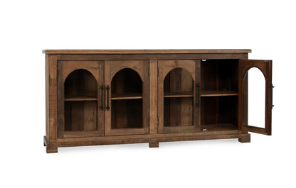 Zion - Wood 4 Door Cabinet - Natural