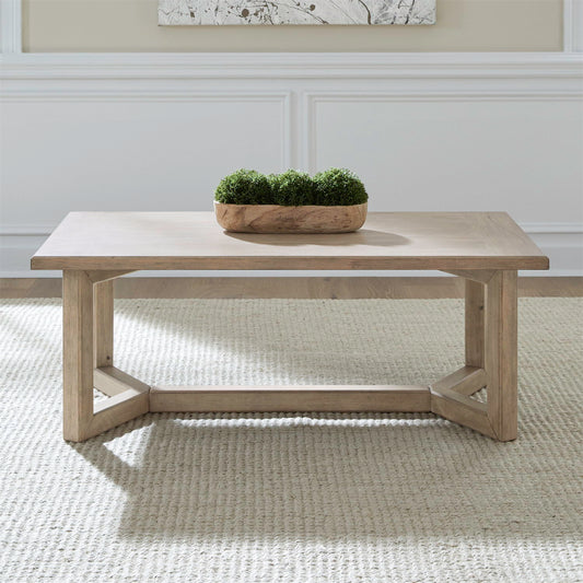 Proximity Place - Rectangular Cocktail Table - Barley Buff