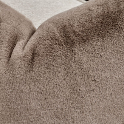 Camellia Field - Chenille Sofa - Beige / Dark Brown