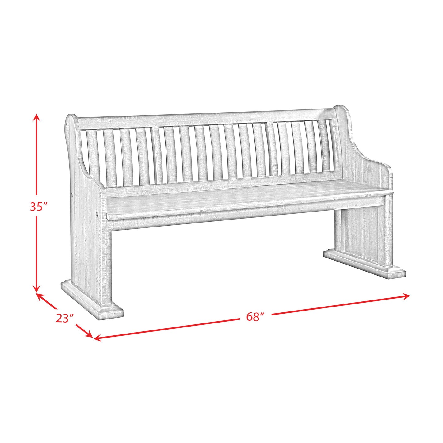 Stone - Pew Bench