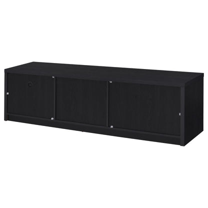 Murray - 70" 2-Door TV Stand Media Console - Black