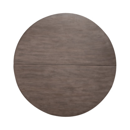 Ocean Isle - Single Pedestal Table Top - Antique White / Dark Brown
