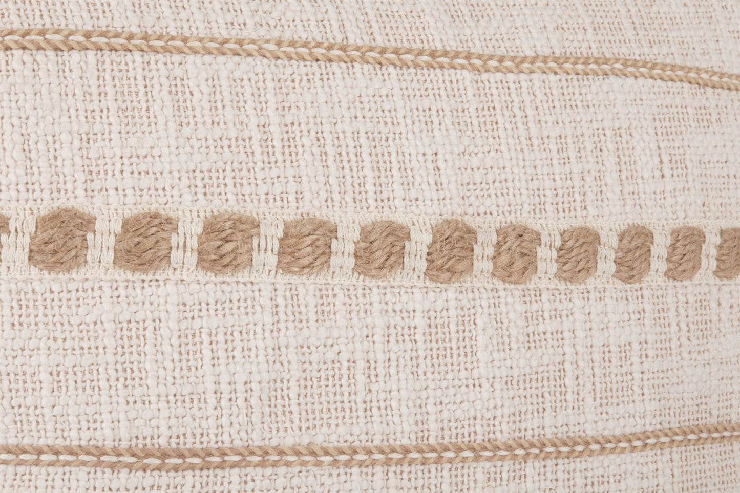 Lago - Pillow - Ivory / Natural