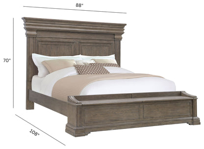 Madison Ridge - Panel Bed With Blanket Chest Footboard