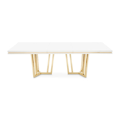 Palm Gate - Rectangular Dining Table - Cloud White