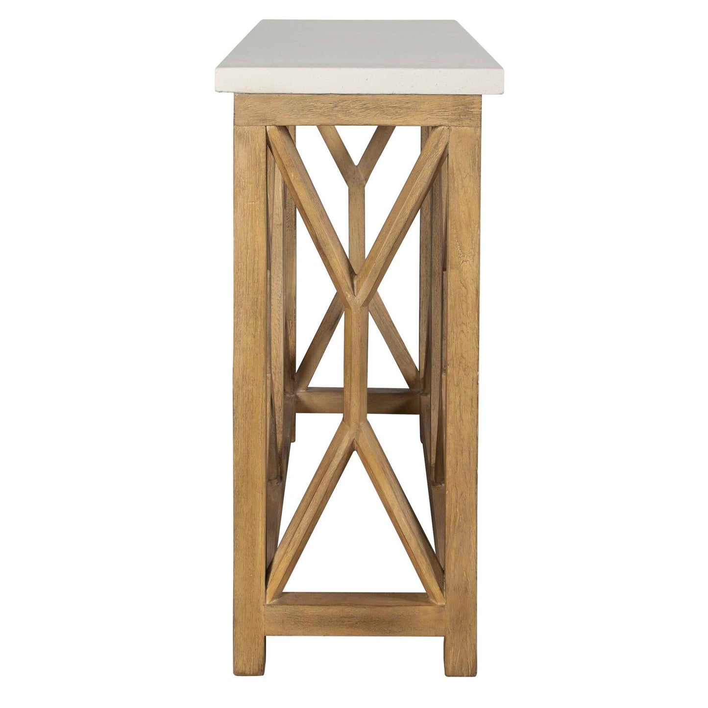 Catali - Stone Console Table - Ivory