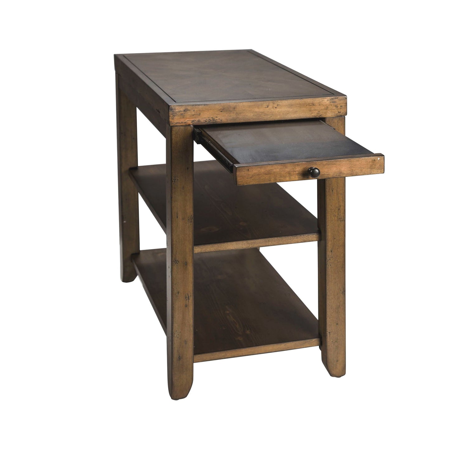 Mitchell - Chair Side Table - Nutmeg