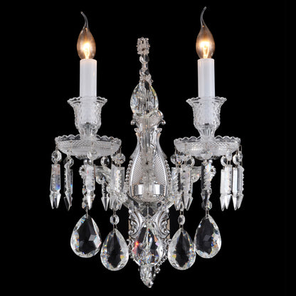 Michael Amini Lighting - Chambord Crystal Wall Sconce - Clear