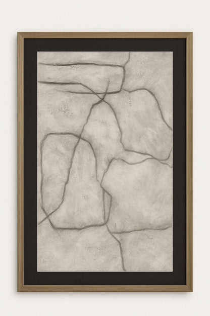 Conversations In The Present Framed Print - Gray / Off White