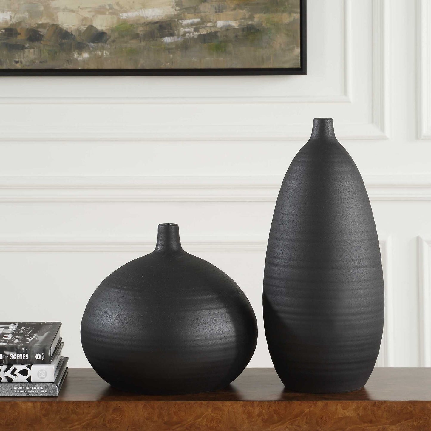 Bower - Vases (Set of 2) - Black