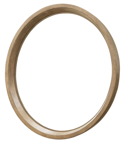 Leeza - Round Mirror - Brown