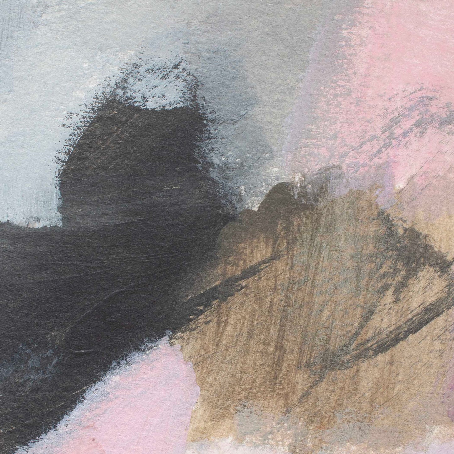 Process - Framed Abstract Art - Black / Gold / Gray / Green / Pink / Purple / White