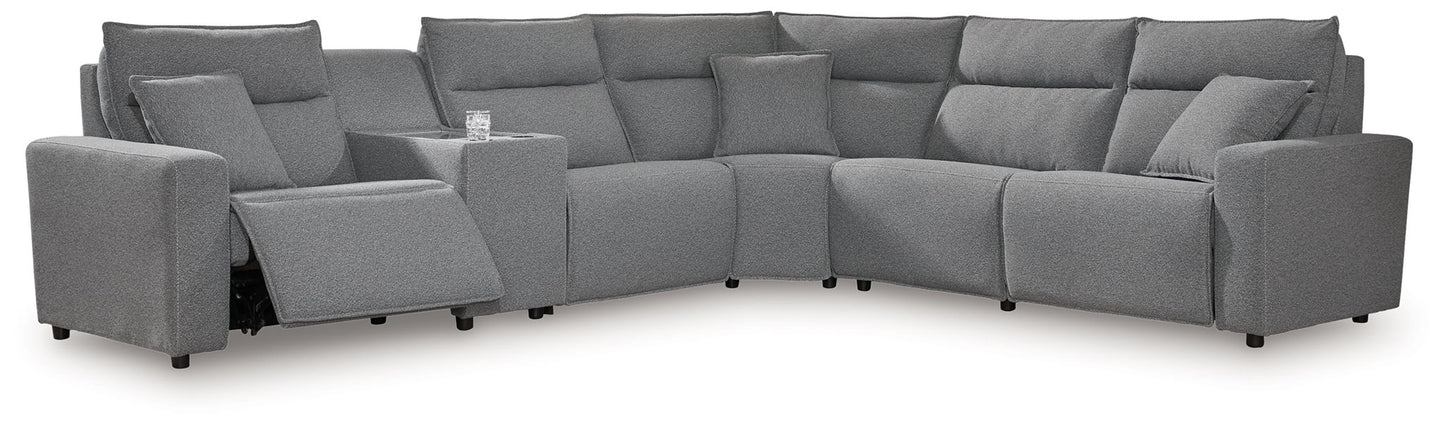 Modmax II - Reclining Sectional - Salt And Pepper